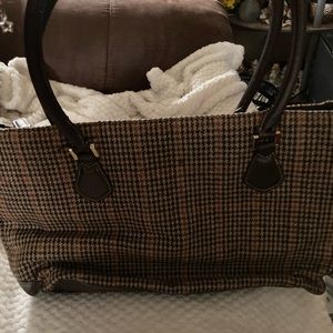 Croft and Barrow Vintage Brown Tweed Purse